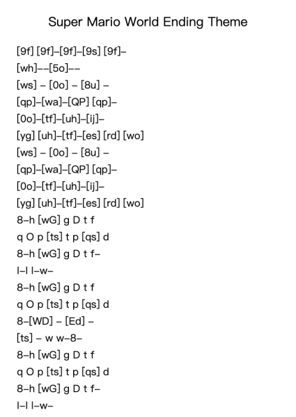Super Mario World Ending Theme