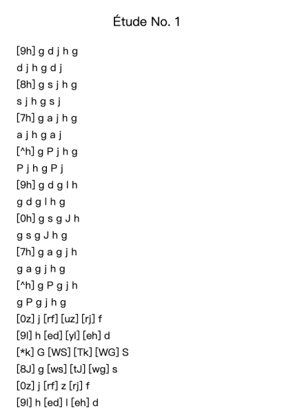 Etude No. 1