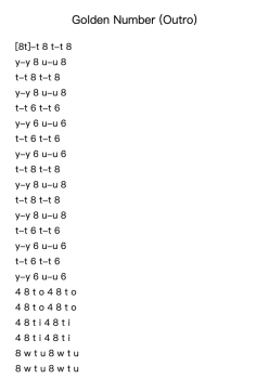 Golden Number (Outro)