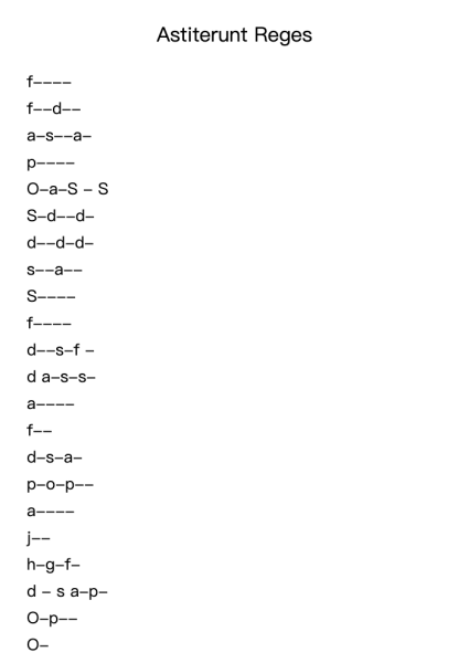 Astiterunt Reges