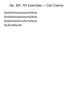 Op. 261 No. 6 in 101 Exercises