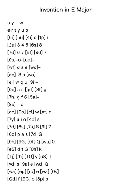 Invention No. 7 in E Major, BWV 777