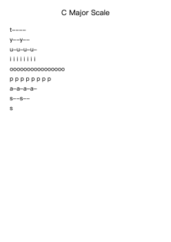 C Major Scale