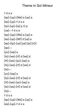 Theme in G Minor
