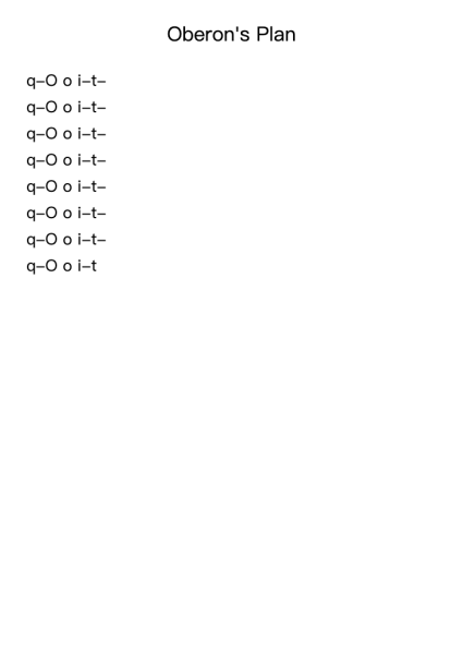 Oberon's Plan