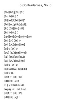 5 Contradanses, No. 5