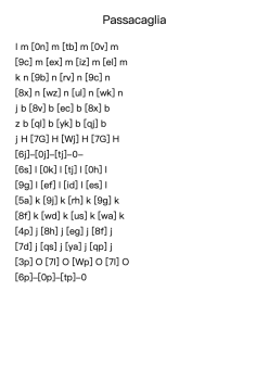 Passacaglia