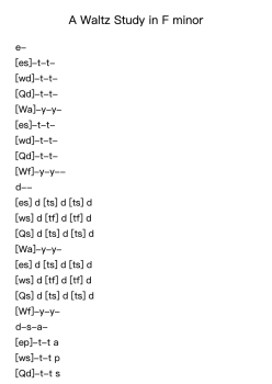 A Waltz Study in F minor