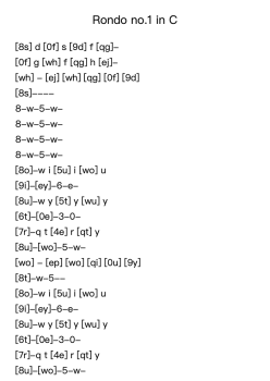 Rondo no.1 in C