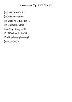 Exercise Op. 821 No. 35