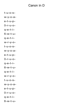 Canon in D Major