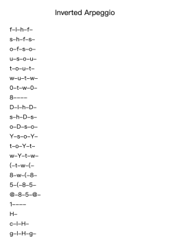 Inverted Arpeggio