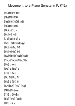 Piano Sonata in F, K. 15x