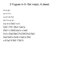 2 Fugues in E-flat major, K.deest 1