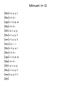 Minuet in G Major, BWV Anh. 114