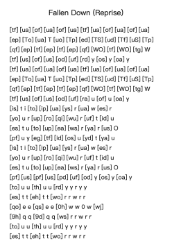 Fallen Down (Reprise)