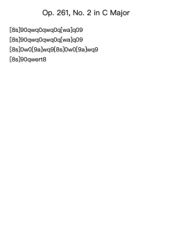 Op. 261, No. 2 in C Major - 101 Exercises