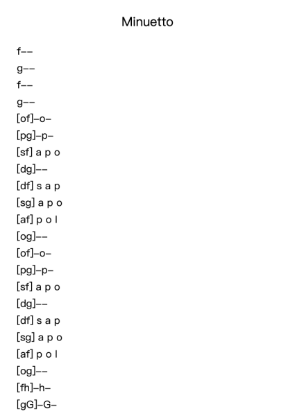 No. 11 Minuetto from 24 Short And Easy Pieces