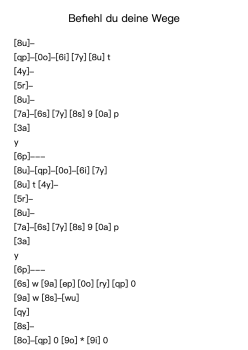 Befiehl du deine Wege, BWV 244-53