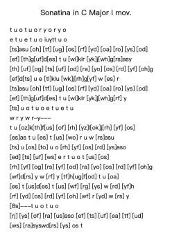 Sonatina in C Major