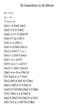 15 Invention in B Minor