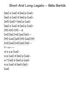 Short And Long Legato