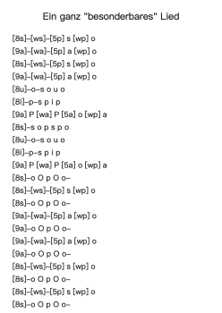Ein ganz "besonderbares" Lied