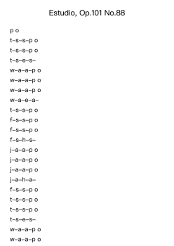 Estudio, Op. 101 No. 88
