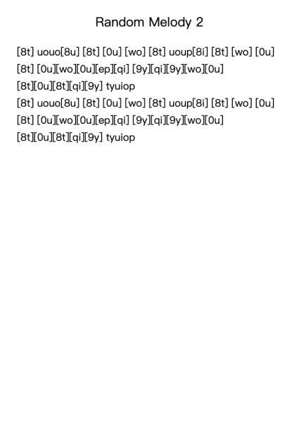 Random Melody 2