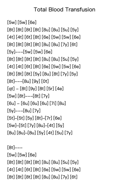 Total Blood Transfusion