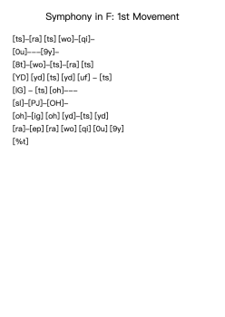 Symphony in F: 1st Movement