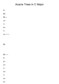 Acacia Trees In C Major (Country Breeze)