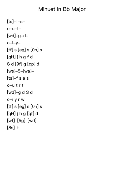 Minuet in B-flat Major