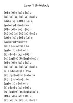 Level 1 B-Melody