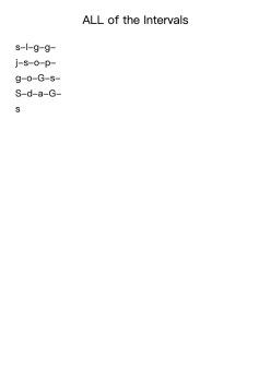 ALL of the Intervals