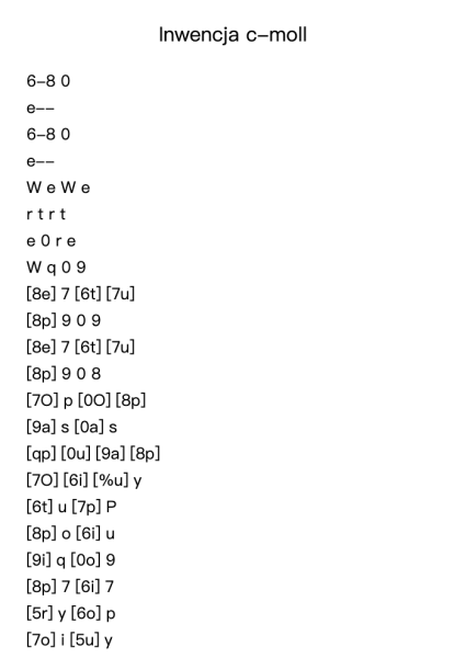 Invention in C Minor