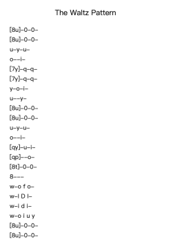 The Waltz Pattern