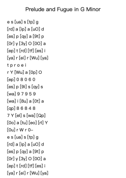 Prelude and Fugue in G Minor