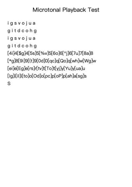 Microtonal Playback Test