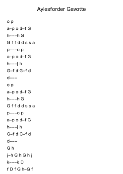 Aylesforder Gavotte