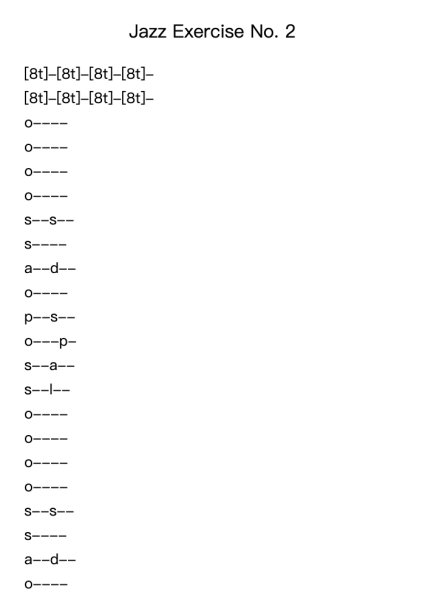 Jazz Exercise No. 2
