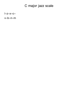 C major jazz scale