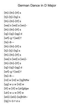 German Dance in D Major
