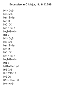 Ecossaise in C Major, D. 299, No. 8