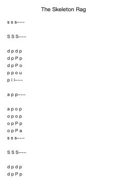 The Skeleton Rag