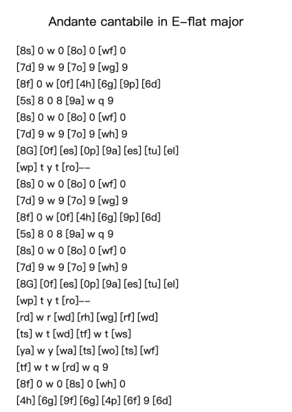 Andante cantabile in E-flat major