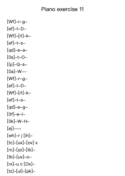 Piano Exercise 11