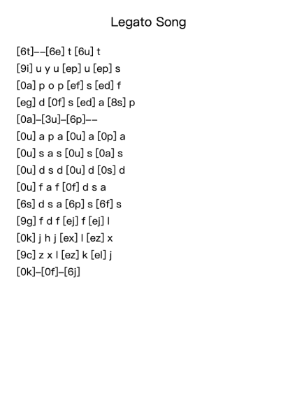 Legato Song