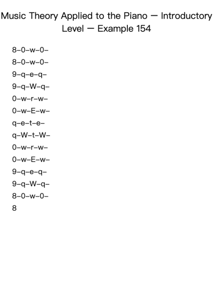 Music Theory Applied to the Piano – Introductory Level – Example 154