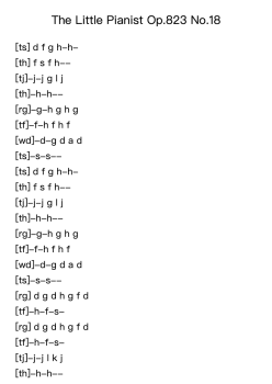 The Little Pianist Op. 823, No. 18
